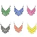 Jane Stone Tessellate Net Fashion Statement Beaded Jewelry Bib Necklace for Women
