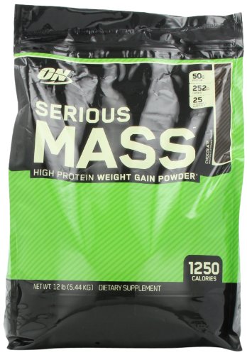 Optimum Nutrition Serious Mass, Chocolate, 12 Pound