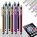 Sty-HD 17 pcs Colorful 3 Styles Capacitive
Stylus/Styli Touch Screen Cellphone Tablet
Pen for iPhone 4 4s 3 3Gs iPod Touch iPad
2 Motorola Xoom, Samsung Galaxy,
BlackBerry Playbook AMM0101US, Barnes
and Noble Nook Color, Droid Bionic