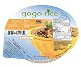 Gogo Rice Minsley Cooked & Seasoned Rice Bowls, Pumpkin, 7.4-Ounce Bowls (Pack of 12)