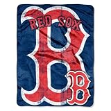 MLB Boston Red Sox 46-Inch by 60-Inch Micro Raschel Plush Blanket "Trip Play" Design