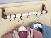 Door Clothes Rack Rod Alu, brown supporting 40 kg