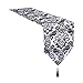 Remedios 1 Piece 11.8*106inch Taffeta Top Damask Table Runner Wedding Decor, Black & White