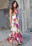 La Redoute Plus Size Floral Empire Waist Maxi Dress