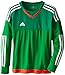 adidas Performance Youth Top Goalkeeping Jersey, Medium, Green/Twilight Green/Legacy