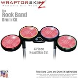 Stardust Pink Skin by WraptorSkinz fits Rock Band Drum Set for Nintendo Wii, XBOX 360, PS2 & PS3 (DR