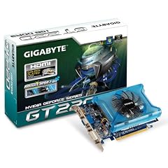 Gigabyte nVidia GeForce GT220 Grafikkarte (PCI-e, 1GB GDDR3 Speicher, HDMI, DVI, 1 GPU) Full Retail