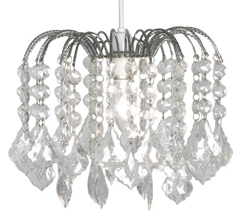 Oaks Lighting Dacia Chrome/ Acrylic Drops Pendant 