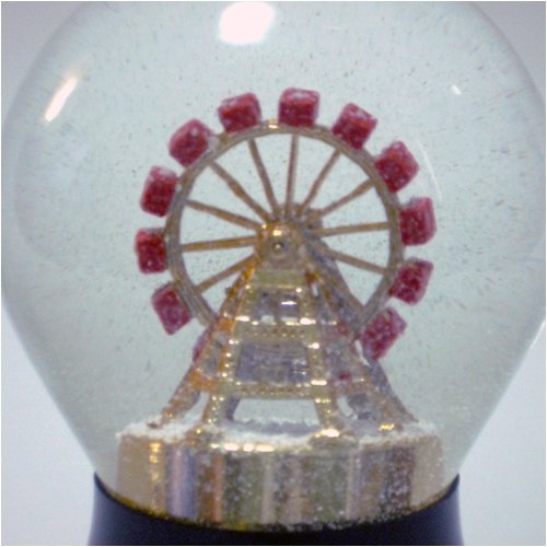 オーストリア・PERZY（パージー）製スノーグローブ（スノードーム）・ウィーン・大観覧車・80mm・#1402