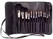 13 Piece Make up Brush Set in Black Roll Pouch