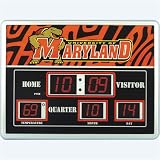 Maryland Terps NCAA Scoreboard Clock & Thermometer (14x19)