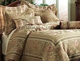 11PC KING OLIVE REGAL COMFORTER w/ SHEETS BED IN A BAG