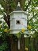 WHITE GOTHIC NEST BOX WITH BRACKET