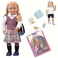 Our Generation New Doll with Book - Hally/One Smart Cookie