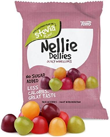 2 Bags X 90g of Toms Nellie Dellies Juicy Winegums - Sugar Free - Candy with Stevia (Denmark)