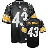 Troy Polamalu Pittsburgh Steelers Black NFL Replica Jersey