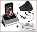 **DELUXE** Dockingstation FÜR IHR SAMSUNG S5230 Star + Kfz Ladekabel für SAMSUNG S5230 Star + Oberarm Tasche für Ihr Samsung S5230 Star + YAYAGO Lanyard