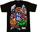 Search : Marvel Superheroes Squad Black T-shirt Tee