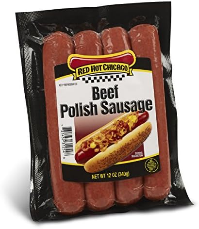 Red Hot Chicago Beef Polish Sausage 9 lbs. 48 count