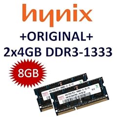 HYNIX Original 8GB Dual Channel Kit 2x 4 GB 204 pin DDR3-1333 SO-DIMM (1333Mhz, PC3-10600S, CL9)