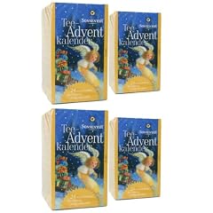 Sonnentor Tee Adventkalender 24 Aufgussbeutel, 4er Pack (4 x 42 g) - Bio
