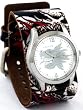 Nemesis Serpent Dragon Leather Cuff Watch #NE903S