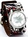 Nemesis Serpent Dragon Leather Cuff Watch #NE903S