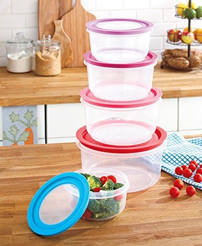 10 Pc. Oversized Colorful Food Storage Kitchen Bowl Set