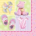 grosse Servietten TINY GIRL 16er-Pack, Tauffeier Tischdeko