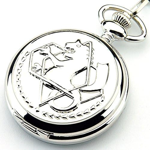 Wogkok Hippocampus Quartz Pocket Watch Pendant with Chain