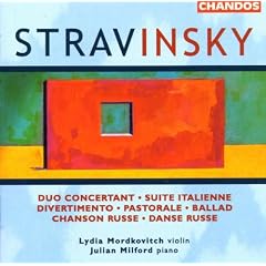Stravinsky: Duo Concertante; Pastorale