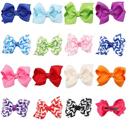 Visokar® Baby's and Girl's Grosgrain Ribbon Hair Bows with Clips, Barrettes