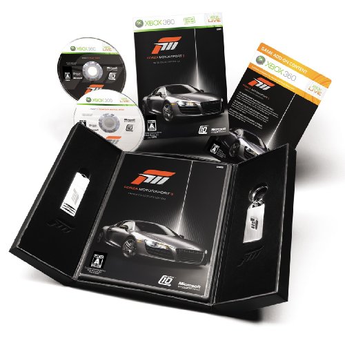 Forza Motorsport 3(フォルツァ モータースポーツ 3) リミテッドエディション(「特製USB メモリー」&「特製キーチェーン」&「DLCカード」同梱) 特典 スペシャルペイント「2010 Audi R8 5.2 FSI quattro」DLCカード付き