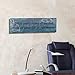 Adeco Decorative Wood Wall Hanging Sign Plaque with Every Rising of The Sun Blue Burgundy Home Decor - 13.8x4.3 Inches