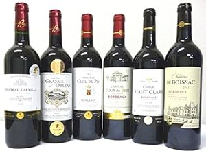セレクション 金賞受賞酒 フランスボルドーワイン(ダブル金賞2本 金賞4本) 赤ワイン 6本セット 750ｍｌ×6本