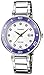 Casio Women's Core LTP1329D-6EV Silver Stainless-Steel Quartz Watch with White Dial