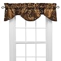 Silkwood Lined Scalloped Window Valance - Brown (72x14")