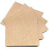 Expressions Vinyl - Ultra Glitter Permanent Vinyl 12"x12" Single Color 5-Sheet Packs (Gold)