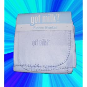 Baby Boy Got Milk? Sky Blue Soft Fleece Blanket