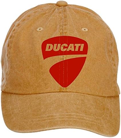 Rowstar Unisex Ducati Motorcycle Logo Adjustable Twill Printing Washed Cap