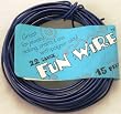 Fun Wire 22 Gauge Coil - Blueberry