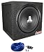 Package: JL Audio 10W0V3-4 10" 600 Watt 4 Ohm Car Stereo Subwoofer with DMA Optimized Motor System + Atrend Single 10" Sealed Subwoofer Enclosure + Single Enclosure Wire Kit With 14 Gauge Speaker Wire + Screws + Spade Terminals Package: JL Audio 10W0V3-4 10" 600 Watt 4 Ohm Car Stereo Subwoofer with DMA Optimized Motor System + Atrend Single 10" Sealed Subwoofer Enclosure + Single Enclosure Wire Kit With 14 Gauge Speaker Wire + Screws + Spade Terminals