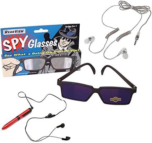 Spy Toys, Spy Pen Listening Device &amp; Ballpoint Pen, Spy Sunglasses Kids Rearv...
