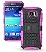 Samsung Galaxy S6 Case - Protector Cases for The Galaxy S6 with Charger Port by Cable And Case (Pink/Black)