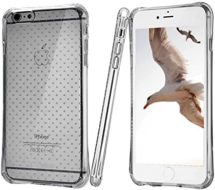 Tiveco® Slim Clear Soft TPU Bumper Case for iPhone 6/6s 4.7", and scratch resistant clear back iPhone 6 case. (2 year Warranty) (Light Grey)