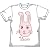 ギャグマンガ日和 うさみちゃんフェイスTシャツ ホワイト サイズ:M