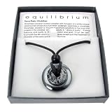 Snowflake Obsidian and Hematite Pendant with Black Cord and Gift Box