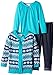 Little Lass Girls' 3 Piece Sweater Set Aztec Open Ruffles