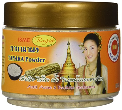 Isme Rasyan Thanaka Tanaka Powder 100% for Anti Acne & Reduce Melasma Natural Herbal 50g