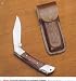 BLADE FOLDING POCKET KNIFE STAINLESS STEEL WOOD HANDLE